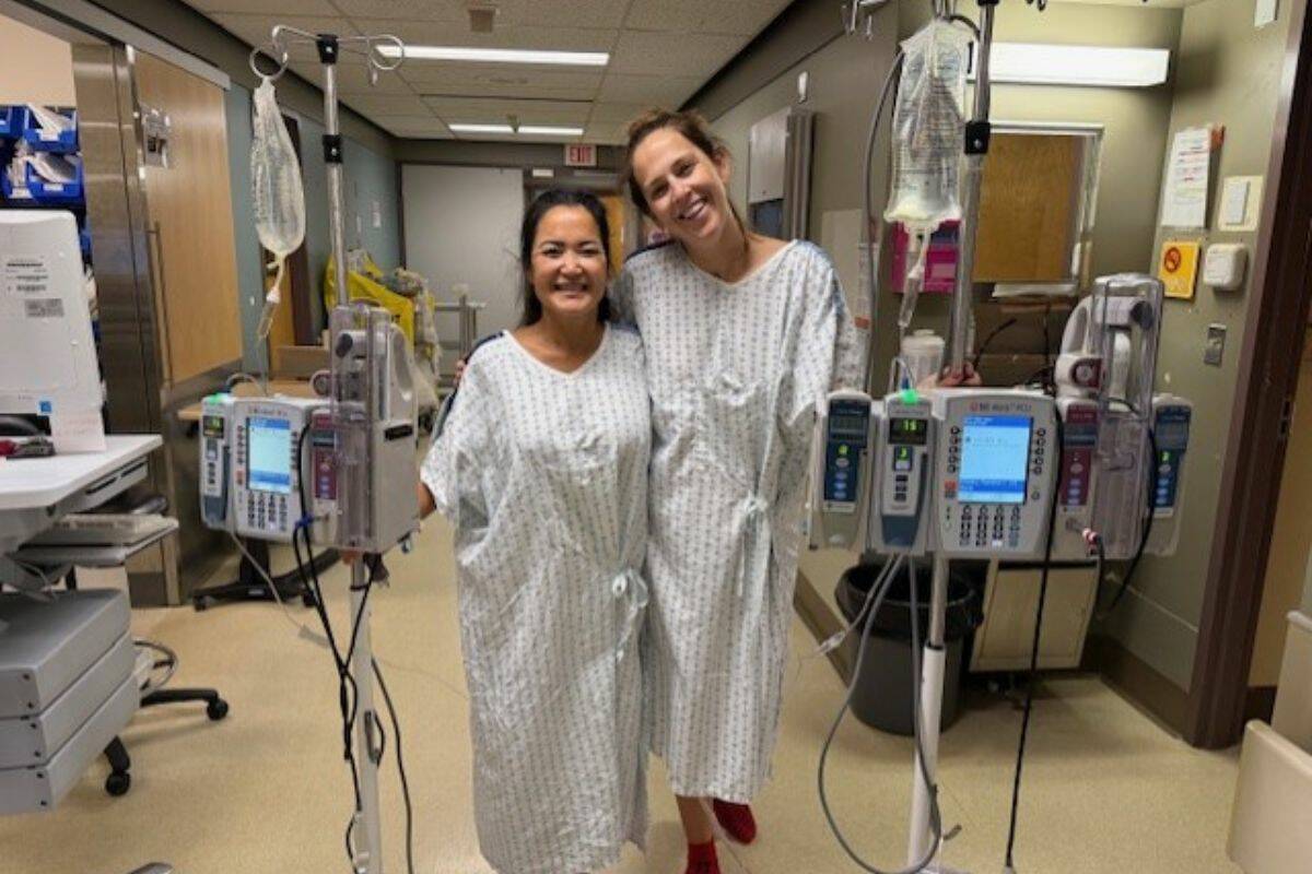 Soon Nick, left, and Alexis. (Canadian Blood Services/ Contributed to Surrey Now-Leader)