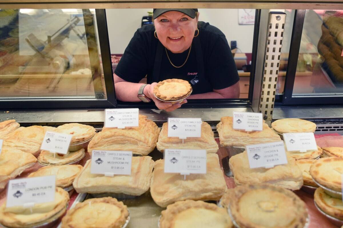 Lori Orr at her Saanichton butcher shop, Fraser Orr Butcher.
 Don Denton photo