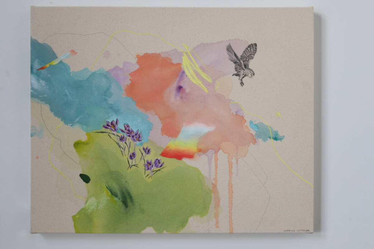 Nova Scotia artist Chanelle Jefferson paints Lexi&rsquo;s story for The Grief Project. (Courtesy Chanelle Jefferson)