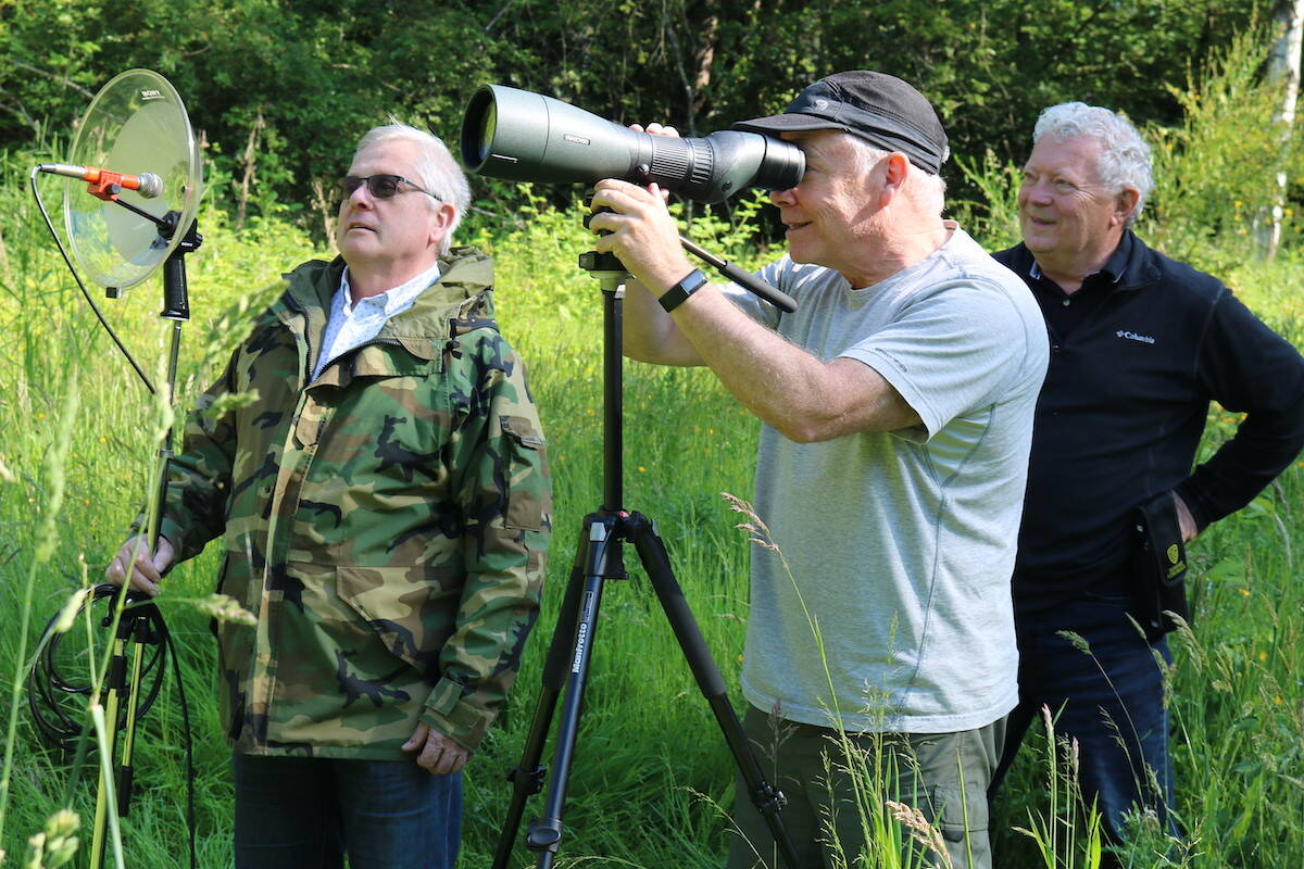 Alex Solunac, Dave Hill and Stephen Gray founded the Vancouver Island Sasquatch Society in 2018. (Ben Fenlon/Saanich News)