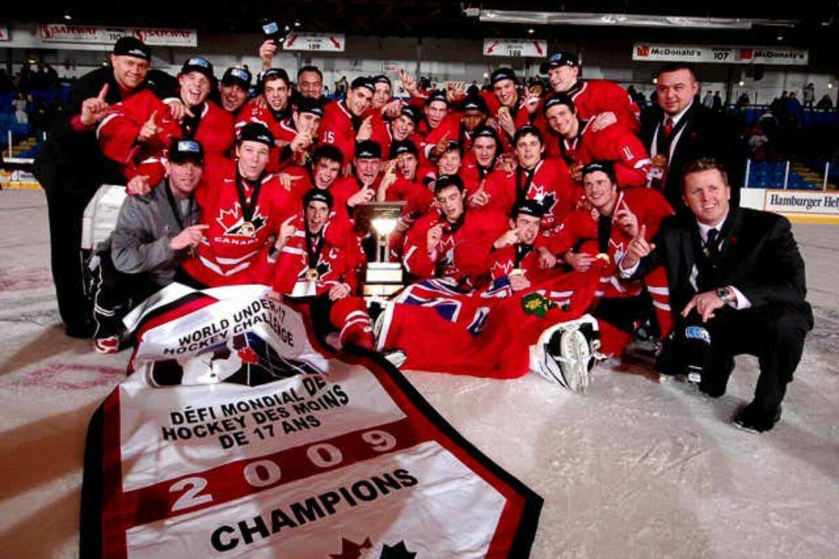 Troy Smith (far right) was the assistant coach for Team Ontario&rsquo;s 2009 under-17 roster, which was loaded with future NHL talent, including Tyler Seguin, Tyler Toffoli, Jeff Skinner and Erik Gudbranson. (Photo courtesy of Hockey Canada/Website)