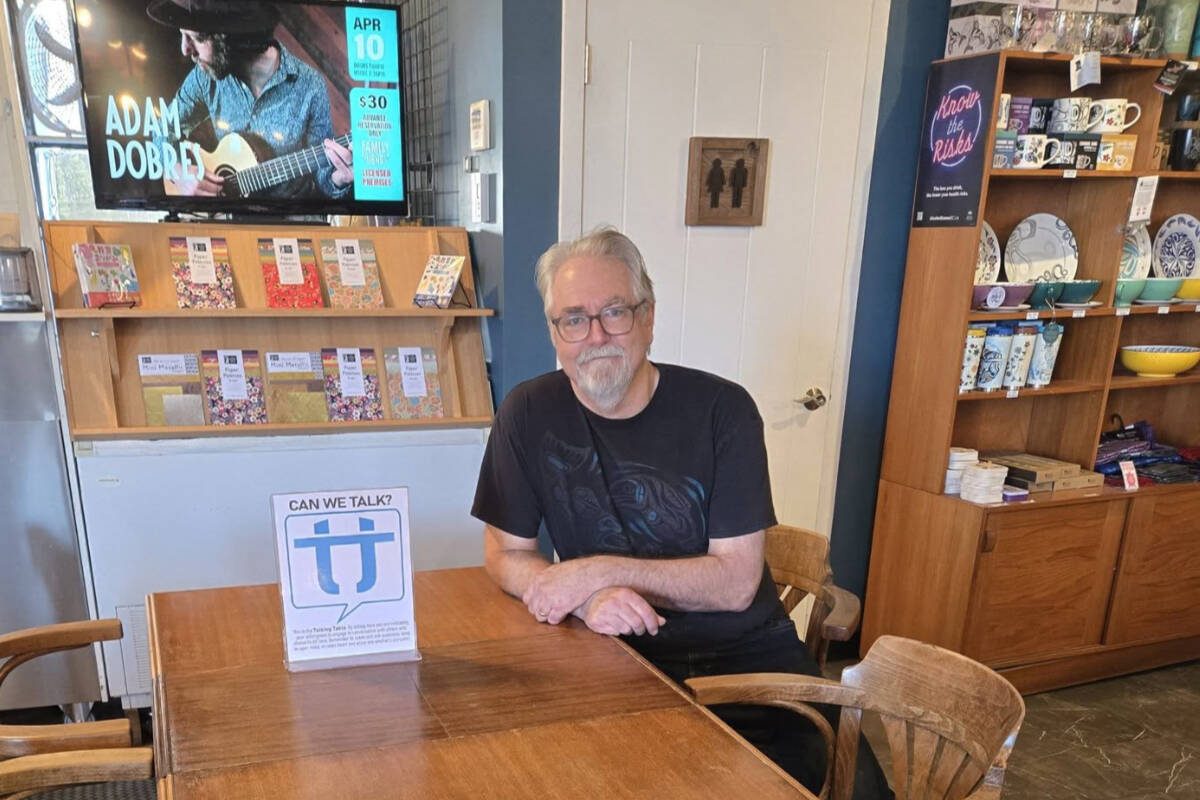 John, of John and Alice, owners of the Brentwood Emporium, is among those who invited Paul Jenkinson to listen in their space. (You are not alone, I will listen - A Cross Canada Journey/Facebook)