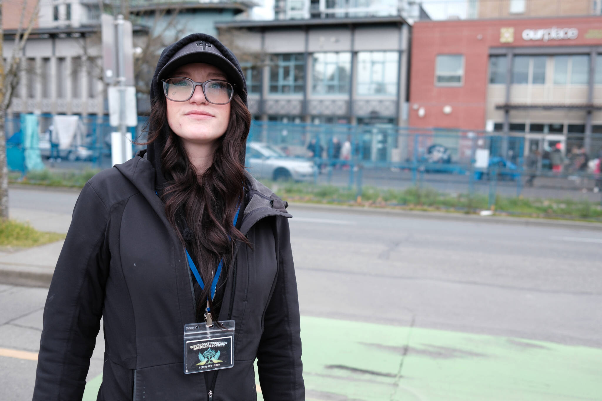 Shaye Gray works as an outreach worker for the Westcoast Recovery Outreach Society in Victoria. (Olivier Laurin/ Victoria News)