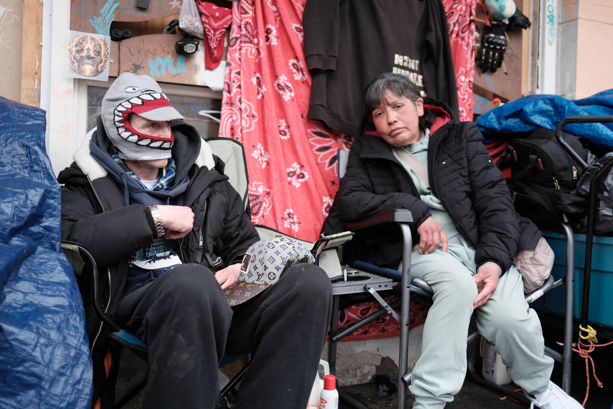 Donna (right) and Jeziah reminisced about the impact Jacob Vance, 32, had on them and the community before his death in late February. (Olivier Laurin/Victoria News)